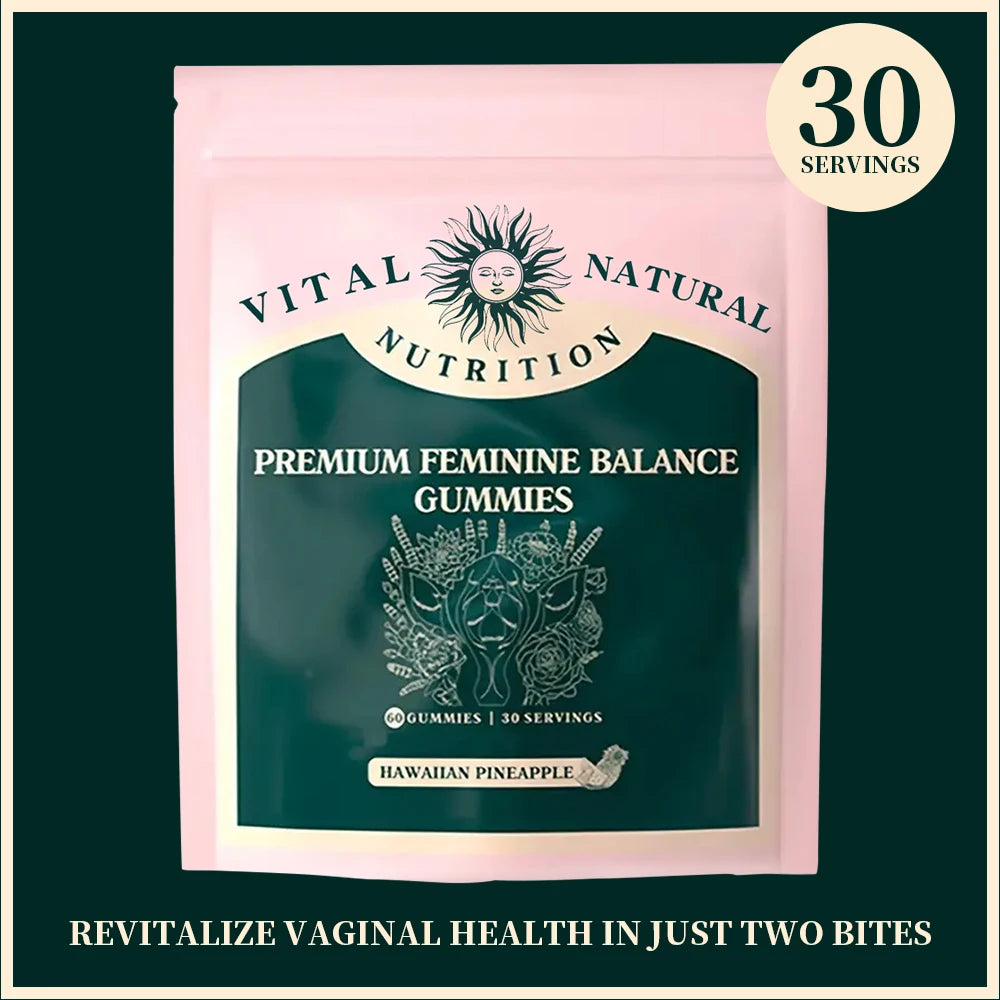 Vital Source Feminine Balance Gummies - Delicious Hawaiian Pineapple Flavor for Women's Health