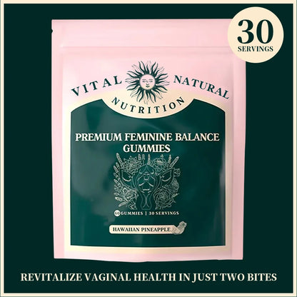 Vital Source Feminine Balance Gummies - Delicious Hawaiian Pineapple Flavor for Women's Health