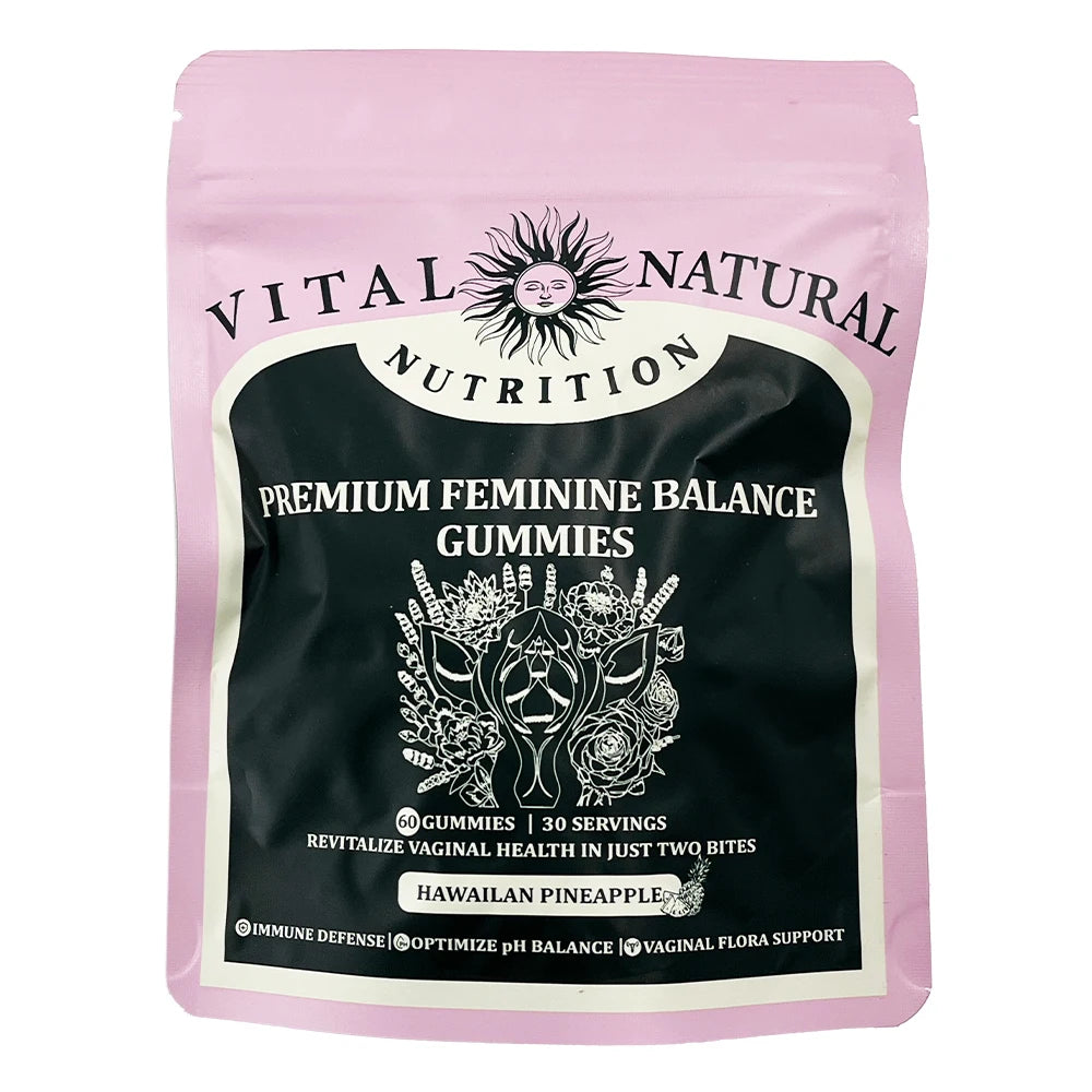 Vital Source Feminine Balance Gummies - Delicious Hawaiian Pineapple Flavor for Women's Health