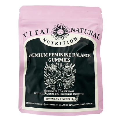 Vital Source Feminine Balance Gummies - Delicious Hawaiian Pineapple Flavor for Women's Health